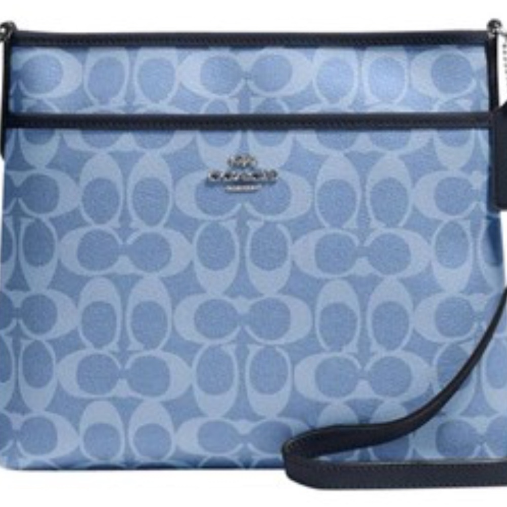 FILE CROSSBODY IN SIGNATURE CANVAS